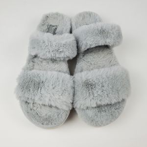 Koolaburra by UGG Faux-Fur Slide Sandals  Size 6